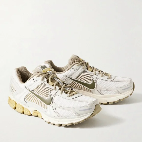 Nike Zoom Vomero 5 Sneakers Men’s White Khaki Mesh Running Shoes Retro Trainer - Picture 4 of 6